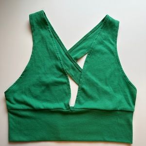 SHEIN Cross Back Crop Top